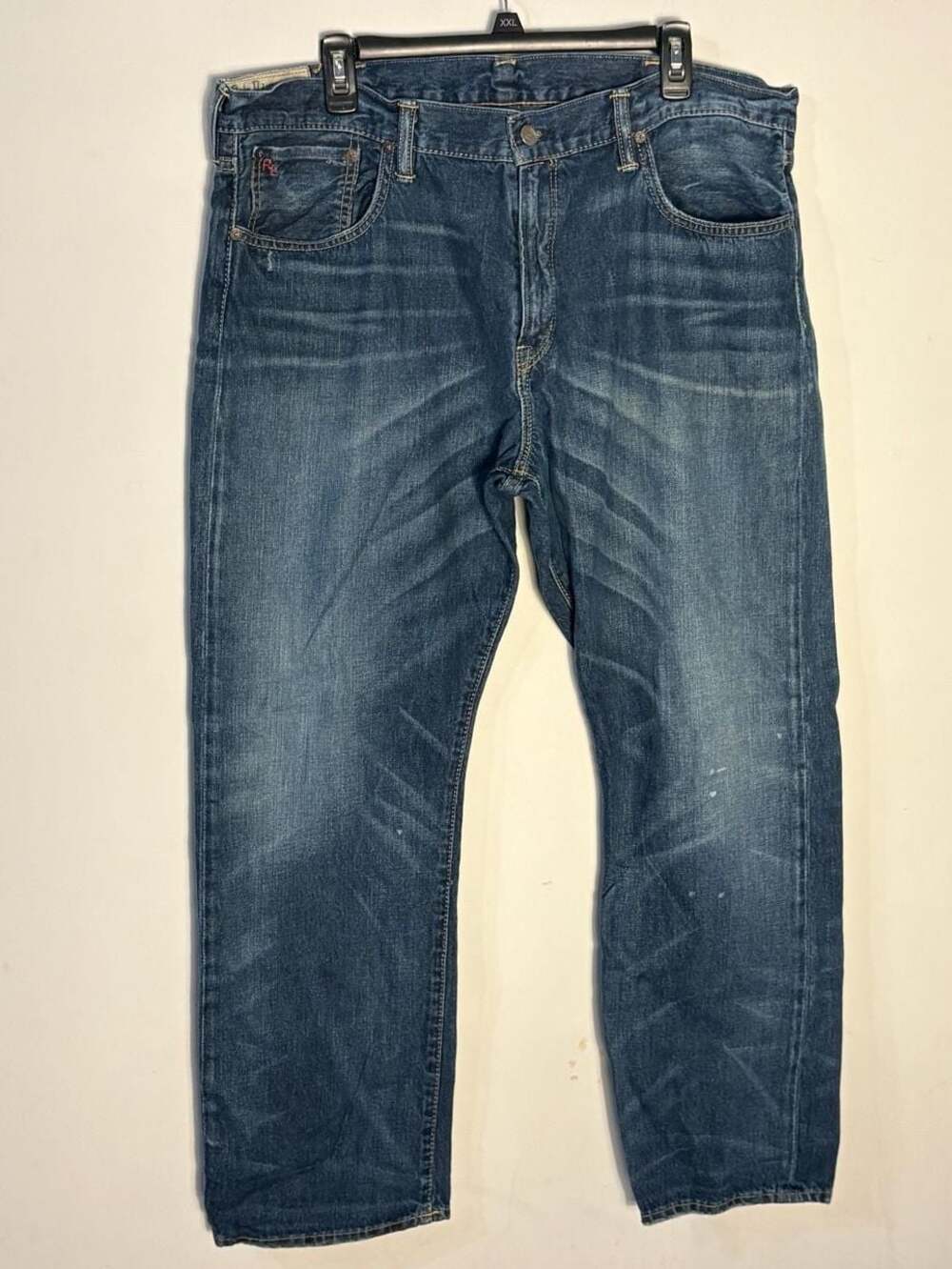 Polo Ralph Lauren Vintage Wash Straight Leg Denim Jeans Size 38x30 009-0029